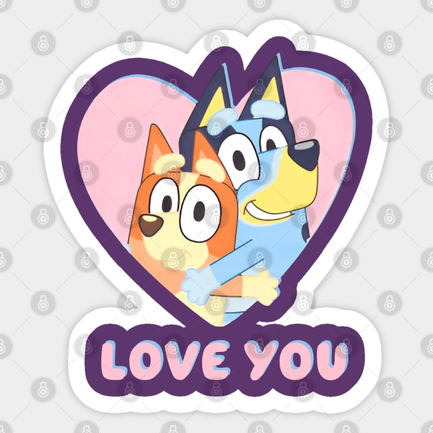 LOVE YOU Sticker by artdrawingshop